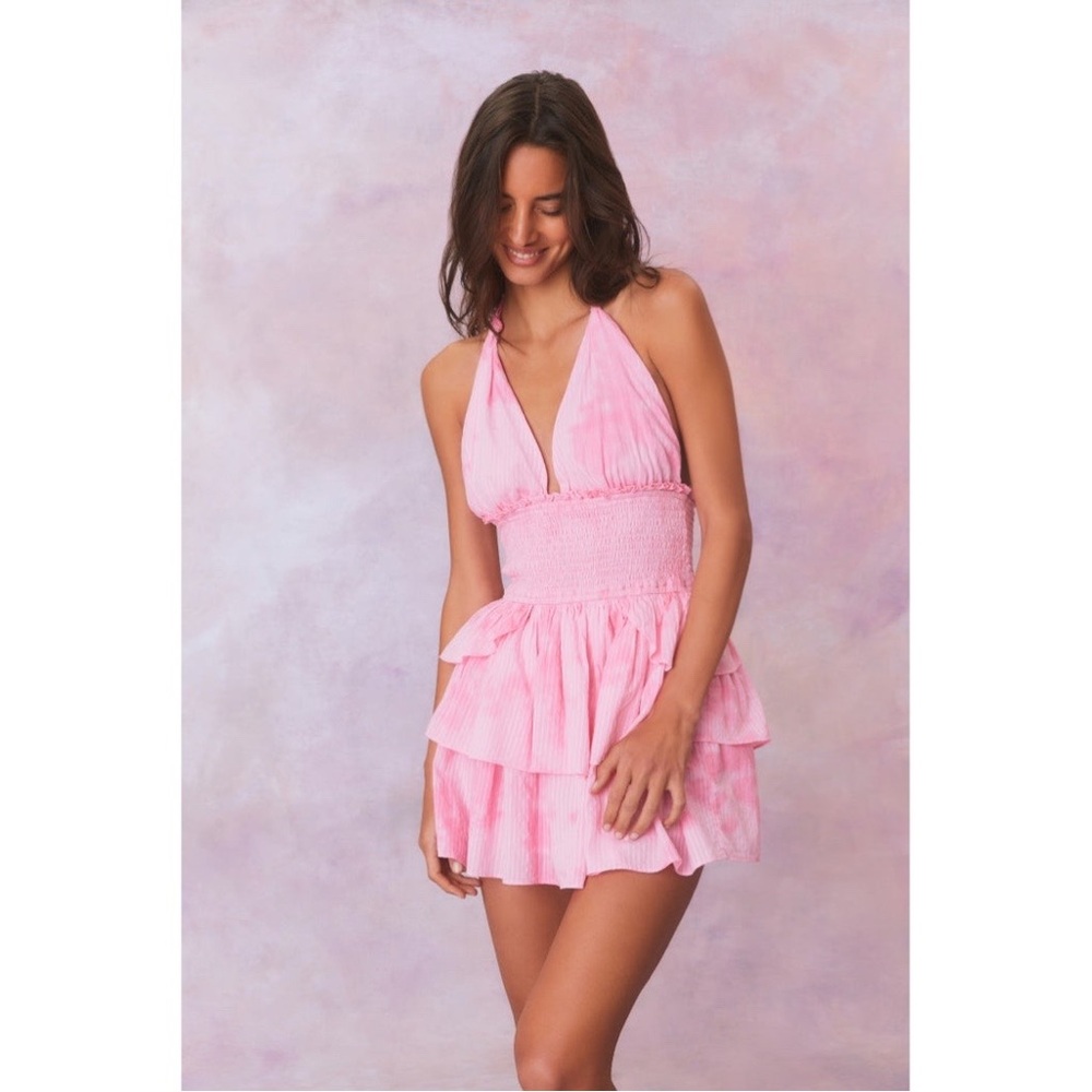 ISO LoveShackFancy Deanna Floral Halter Dress - Picture 5 of 11